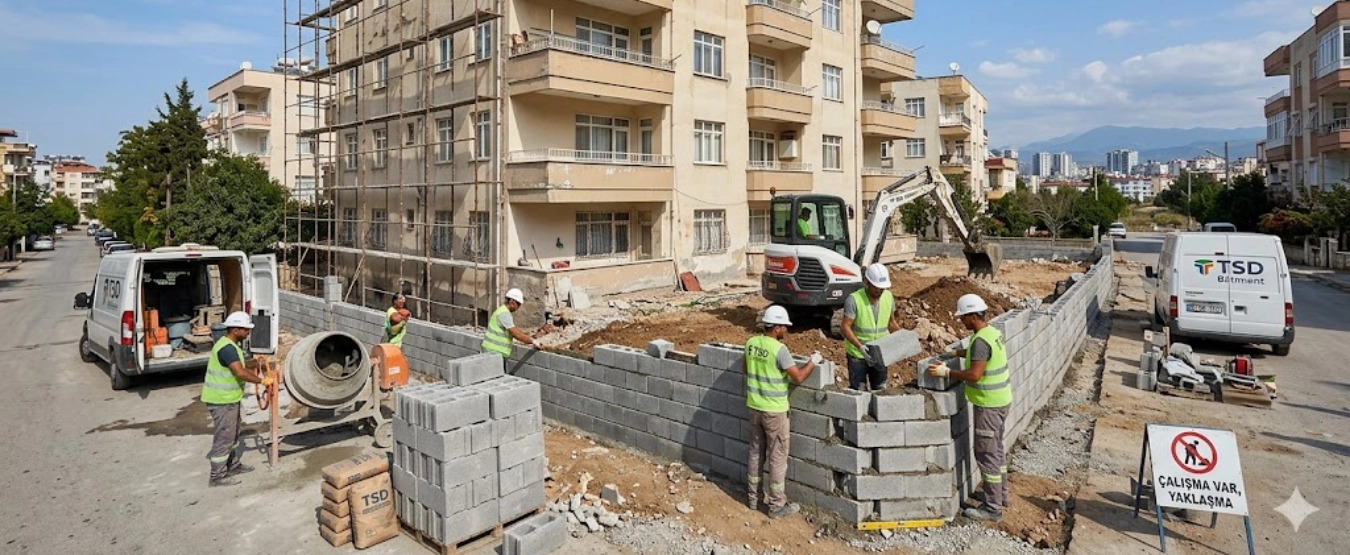 La construction de murs de clôture