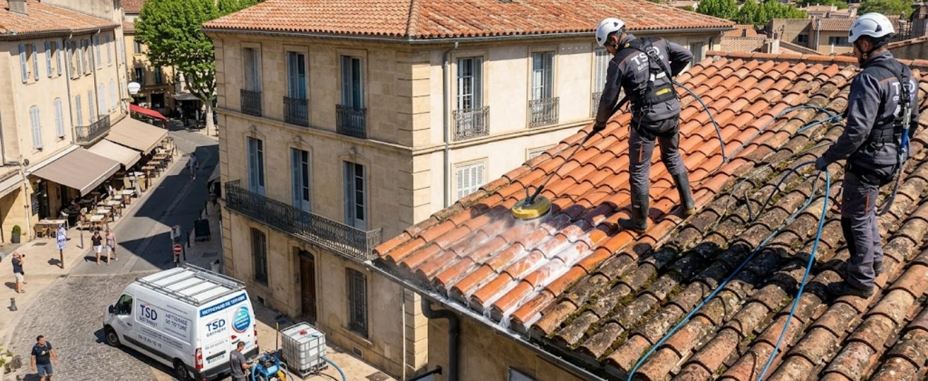 Le nettoyage de toiture